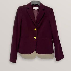 Calvin Klein Women’s Dress Coat Color Plum Purple Size 2
